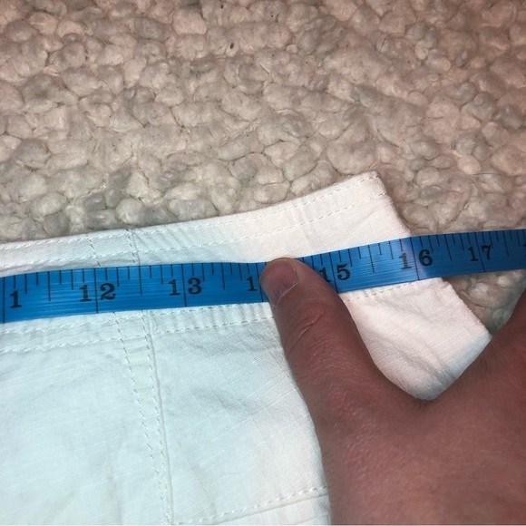 LL Bean Favorite Fit Womens White Cotton Spandex Size 12 Stretch Drawstring Pant - Picture 8 of 10